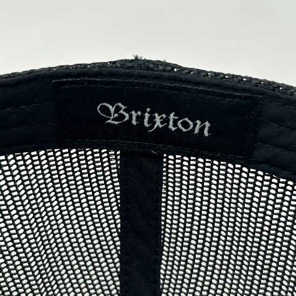 Brixton MFG Company Trucker Hat Baseball Cap BRXTN Skater Skating Snapback Black - Picture 11 of 13